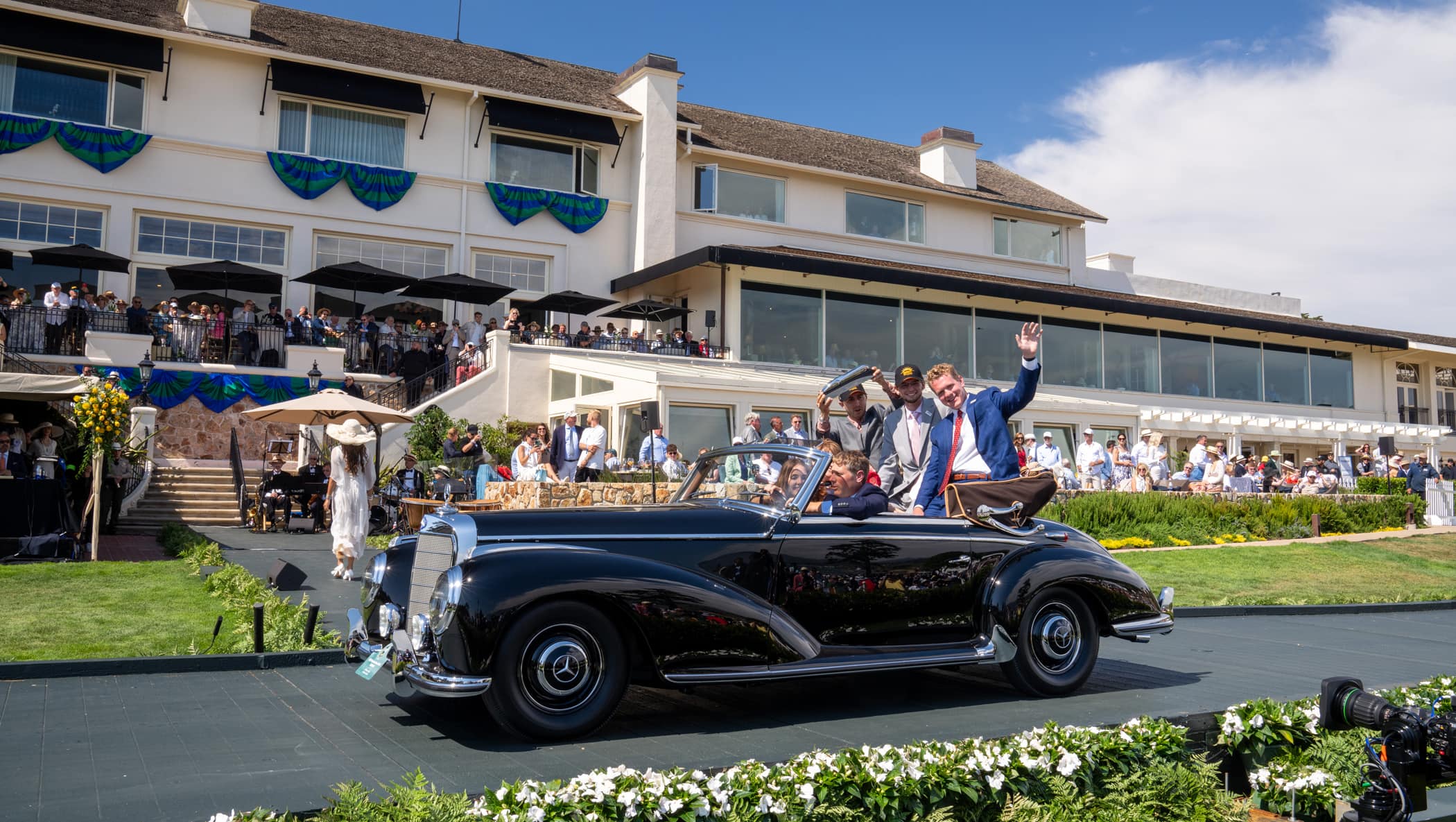 Pebble Beach 2023 MB300 S on award ramp