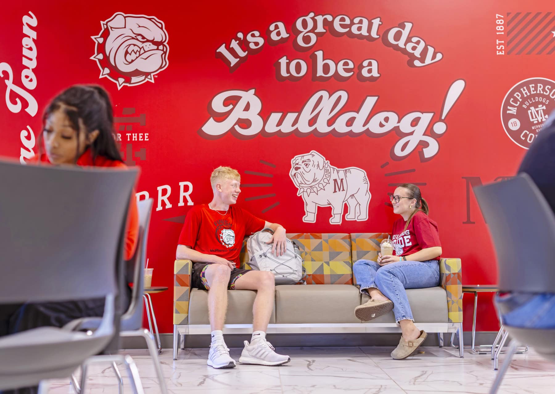 Students in the Campus Commons