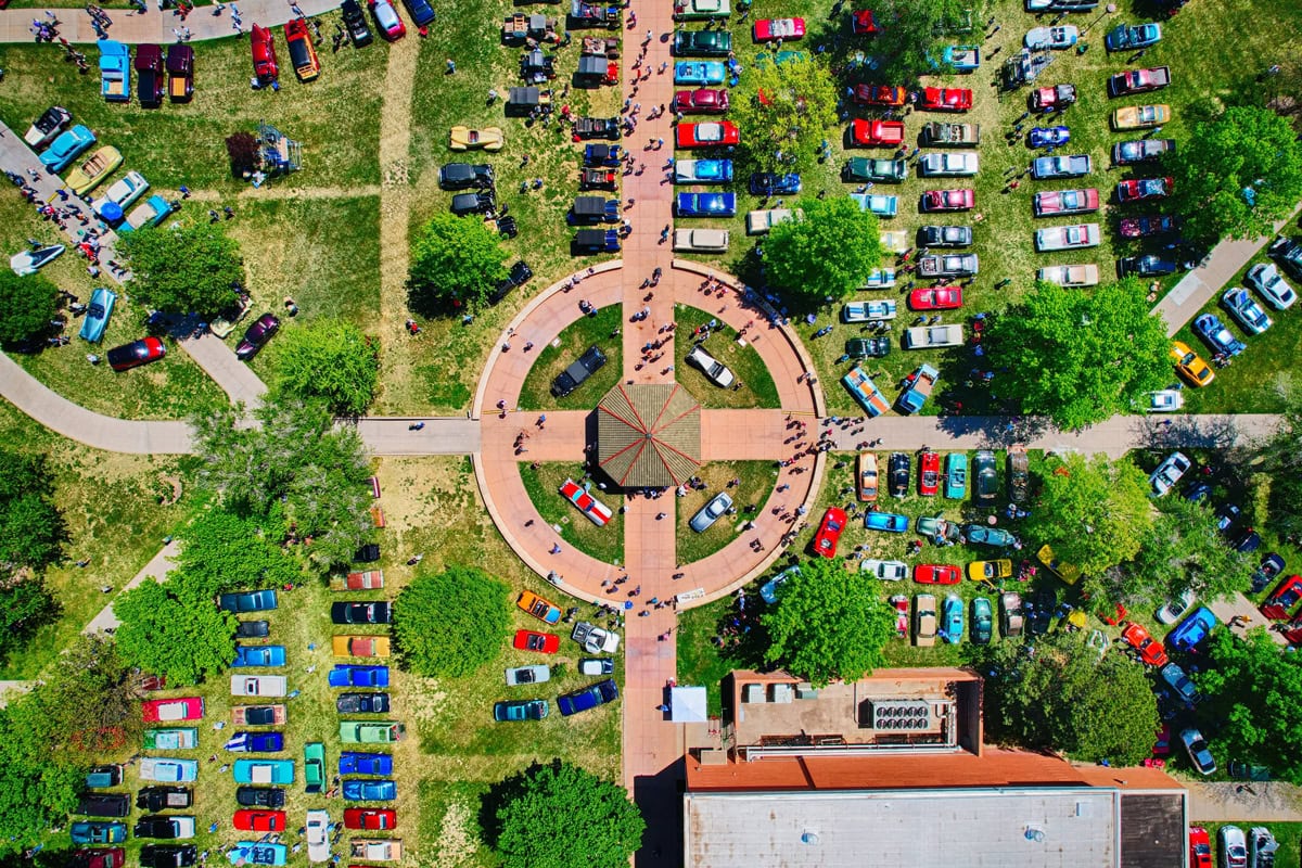 CARS Club Car Show - aerial view