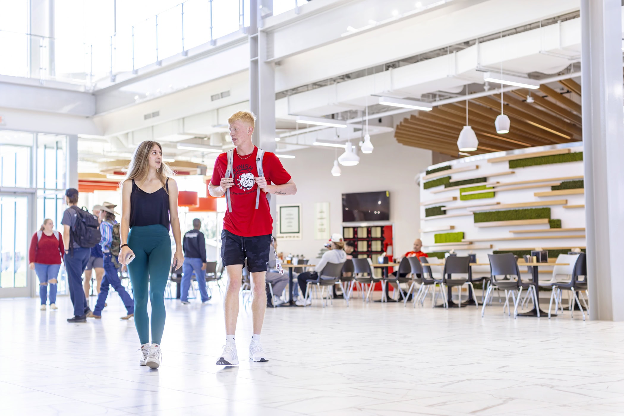 Students in Commons Atrium