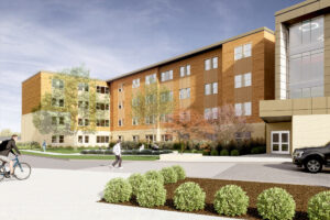 New Apartment Building - southeast corner