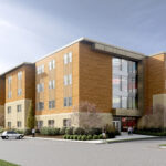 New Apartment Building - southwest corner