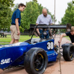 Formula SAE student and advisor Michael Stichter